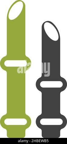 Bamboo tree logo icon design illustration vector template Stock Vector