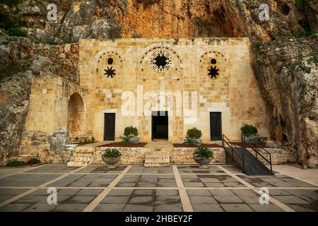 Church of St Peter in Antakya, Hatay region, Turkey. An ancient cave church known as the first Christian church as it was established in 40 AD Stock Photo
