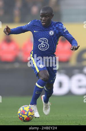 Wolverhampton, England, 19th December 2021.  Ngolo Kante of Chelsea during the Premier League match at Molineux, Wolverhampton. Picture credit should read: Darren Staples / Sportimage Stock Photo