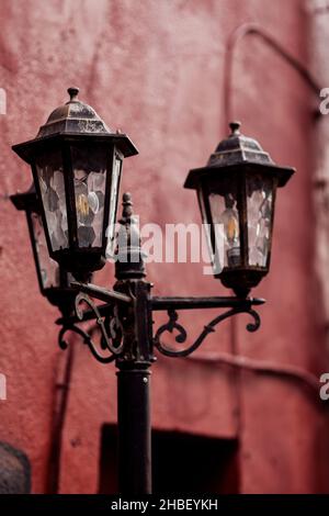 Old street light. vintage lantern Stock Photo