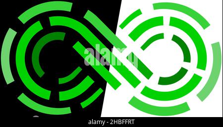 Infinity dashed colorful lines sign symbol icon isolated - vector illustration Stock Vector