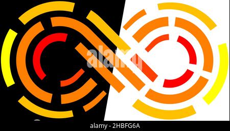 Infinity dashed colorful lines sign symbol icon isolated - vector illustration Stock Vector