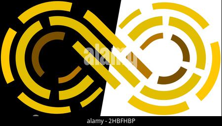 Infinity dashed colorful lines sign symbol icon isolated - vector illustration Stock Vector