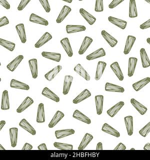 Vector white scattered salt and pepper shaker bottle seamless pattern wallpaper background. Perfect for fabric and kitchen backgrounds. Stock Vector