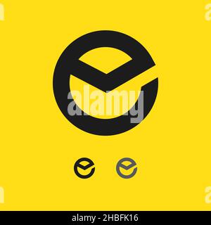 Letter E logo design vector template Stock Vector
