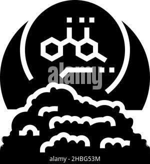 chemical additives glyph icon vector illustration Stock Vector