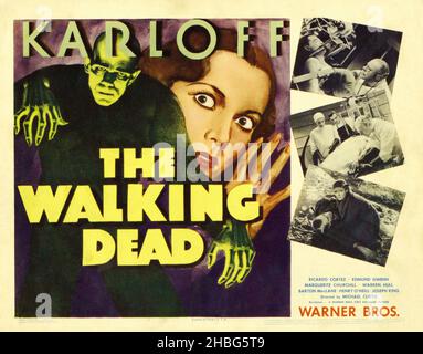 BORIS KARLOFF in THE WALKING DEAD (1936), directed by MICHAEL CURTIZ. Credit: WARNER BROTHERS / Album Stock Photo