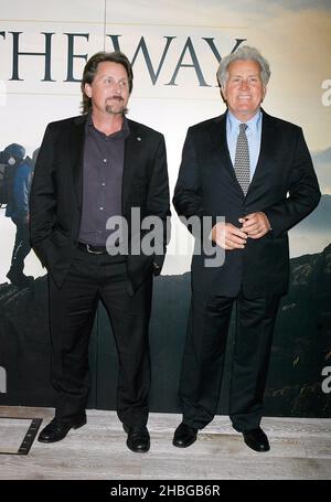 Martin Sheen and Emilio Estevez at the UK Premiere of The Way at BFI, Southbank, London.