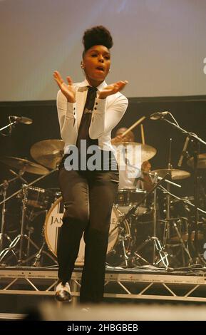 Janelle Monae performs at the Roundhouse, London Stock Photo