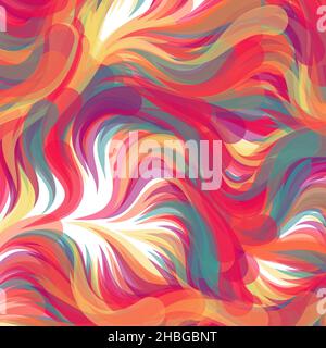 Abstract Perlinnoise Geometrical generative computational art illustration Stock Vector