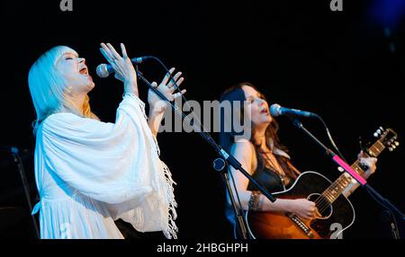 Catherine And Allison Pierce Of The Pierces Perform At The Radio 2 Live 