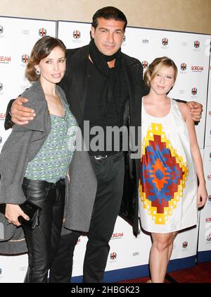 Jane March,Tamer Hassan and Brooke Kinsella arrive at the Stalker Premiere at the Empire Cinema,Leicester Square, London Stock Photo