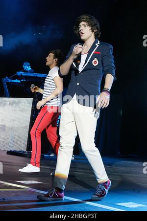 Louis Tomlinson and Harry Styles One Direction perform live at Planet  Hollywood Resort Casino for the Theatre of Performing Arts Las Vegas,  Nevada - 09.06.12 Stock Photo - Alamy