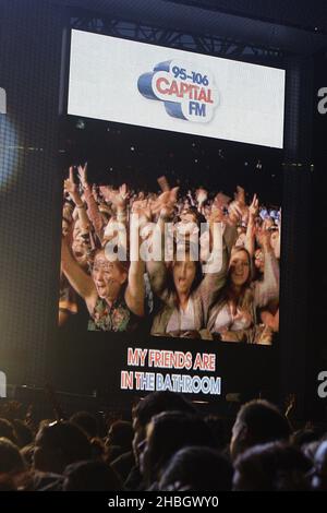 Capital FM's Summertime Ball at Wembley Stadium, London. Stock Photo