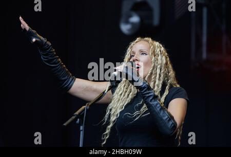 Soul II Soul perform on stage at the BT London Live concert in Hyde Park, London Stock Photo