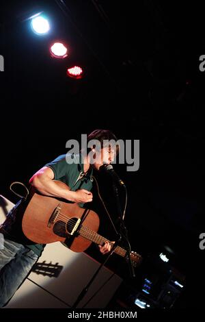 Jake Bugg performs live as part of radio stationÃŠXFM's Legends Series, in aid of War Child, at Dingwalls, London. Stock Photo