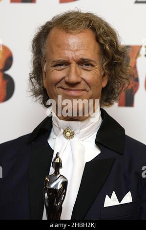 Andre Rieu at the 2012 Classic Brit Awards at the Royal Albert Hall Stock Photo