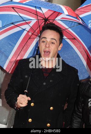 Ant McPartlin of Ant and Dec arrives at the Britain's Got Talent Auditions at the Palladium in Central London. Stock Photo