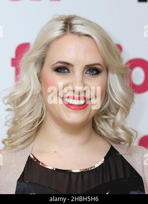 Claire Richards attending a photocall as a brand ambassador for retailer Fashion World at the BB Bakery in Covent Garden in London. Stock Photo