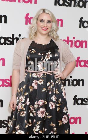 Claire Richards attending a photocall as a brand ambassador for retailer Fashion World at the BB Bakery in Covent Garden in London. Stock Photo