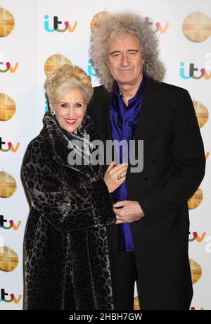 Anita Dobson and Brian May attending the British Animal Honours Awards 2013 in Elstree, Hertfordshire. Stock Photo