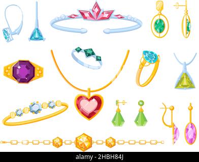 Gem, diamond, crystal and jewel stone shapes line icons. Outline emerald, carat, sapphire and ruby. Linear luxury brilliants logo vector set Stock Vector