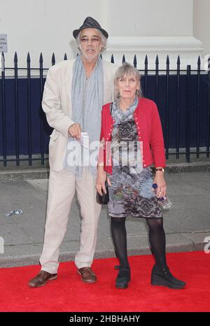 Roger Lloyd Pack and his wife Jehane Markham arriving at the opening ...