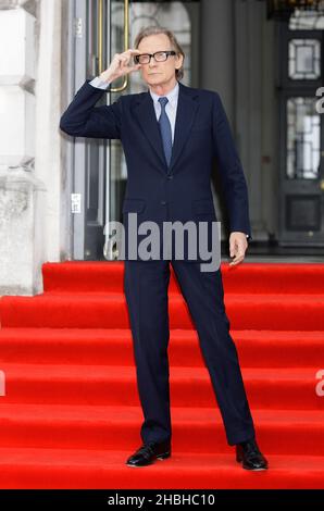 Bill Nighy attending The World Premiere of About Time at Somerset House in London. Stock Photo
