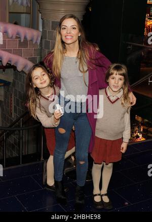 Elen Rivas and daughters Luna Coco Patricia and Isla attend the launch ...