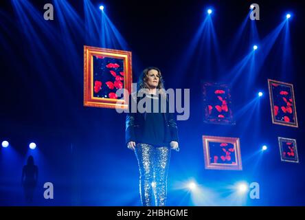 STRICTLY EDITORIAL USAGE RELATING TO THE TOUR AND NO USAGE AFTER 30 APRIL 2014.  Nicholas McDonald performs on stage at the X Factor 2014 LSam Bailey performs on stage at the X Factor 2014 Live Tour at the 02 Arena in London.  Stock Photo