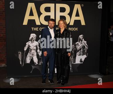 Bjorn Ulvaeus and Anni-Frid Lyngstad of Abba attending The Official Photo Book release at the Tate Modern, Bankside, London. Stock Photo