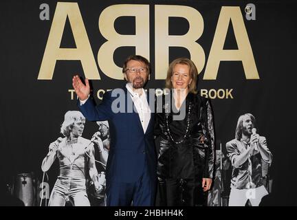 Bjorn Ulvaeus and Anni-Frid Lyngstad of Abba attending The Official Photo Book release at the Tate Modern, Bankside, London. Stock Photo