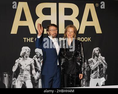 Bjorn Ulvaeus and Anni-Frid Lyngstad of Abba attending The Official Photo Book release at the Tate Modern, Bankside, London. Stock Photo