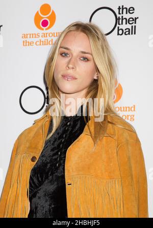 Lady Mary Charteris arriving at The Other Ball at One Mayfair in London