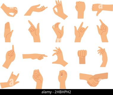 Hands pose the nimble fingers moved effortlessly Vector Image