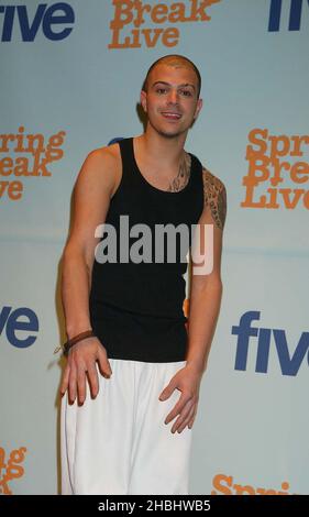 Abs at the Five Spring Break Live at the Ocean. Head shot, tatoo Stock ...