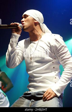 Billy Crawford performs live on stage supporting Girls Aloud at G-A-Y. Stock Photo