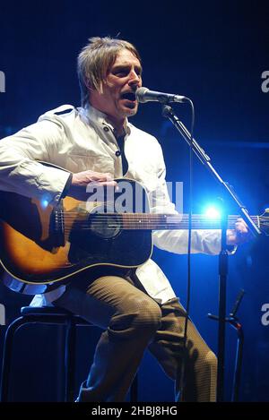 Paul Weller supports The Stereophonics and performs live on stage during the second concert in the 'Teenage Cancer Trust: The Who & Friends Live At The Royal Albert Hall in London. Stock Photo