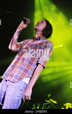 Incubus perform live on stage at the Carling Apollo in Hammersmith, London. Stock Photo