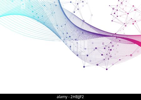 Big Genomic Data Visualization. DNA helix, DNA strand, DNA Test. CRISPR ...