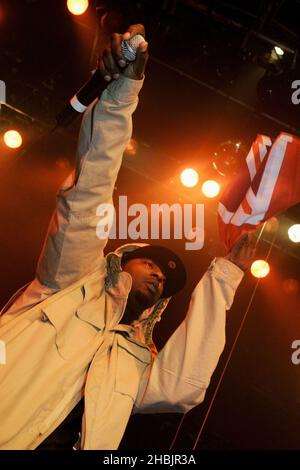 British rapper Sway performs at the Carling Academy Islington on March ...