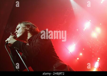 Ville Valo of Finnish goth-rock band HIM. Stock Photo