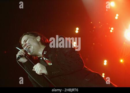 Ville Valo of Finnish goth-rock band HIM. Stock Photo