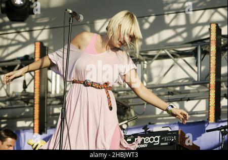 Sia Furler of Zero 7. Stock Photo
