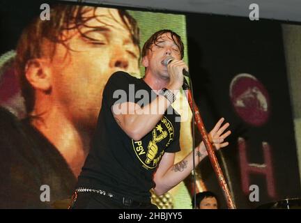 Billy Talent performs at HMV on September 11, 2006 in London. Stock Photo