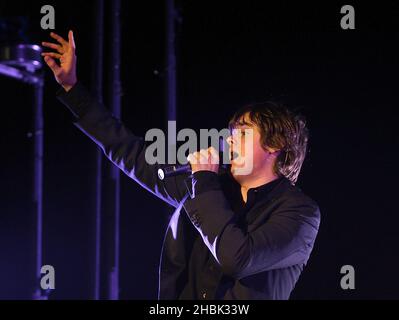 Keane perform live at Wembley Arena in London on February 28, 2007. Stock Photo