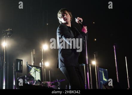 Keane perform live at Wembley Arena in London on February 28, 2007. Stock Photo