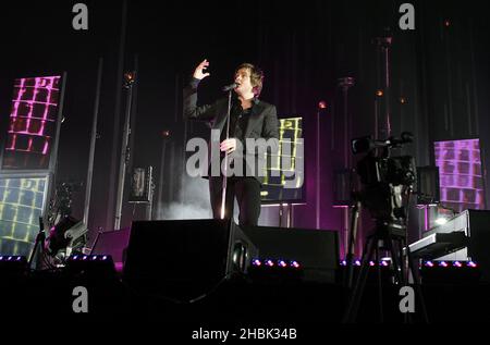 Keane perform live at Wembley Arena in London on February 28, 2007. Stock Photo