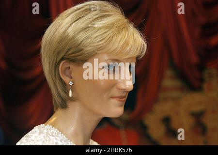 Princess Diana waxwork at Maadame Tussauds, London on May 23, 2007. Stock Photo