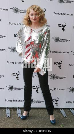 Alison Goldfrapp attends the launch of the 'All Tomorrow's Pictures,' exhibition at the Institute of Contemporary Arts in central London on May 30, 2007. Stock Photo